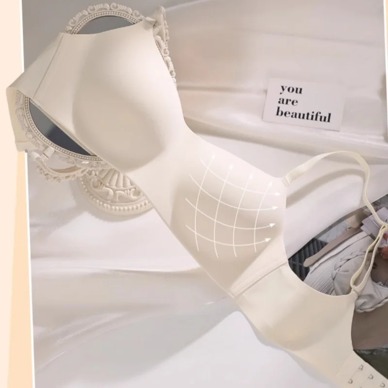 Nahtlose Bhs Für Frauen Kleine Brust Rohr Top 1/2 Tasse Nicht-Draht Bh Frauen Sexy Dessous Weibliche Unterwäsche glänzende Dessous – Detail 10