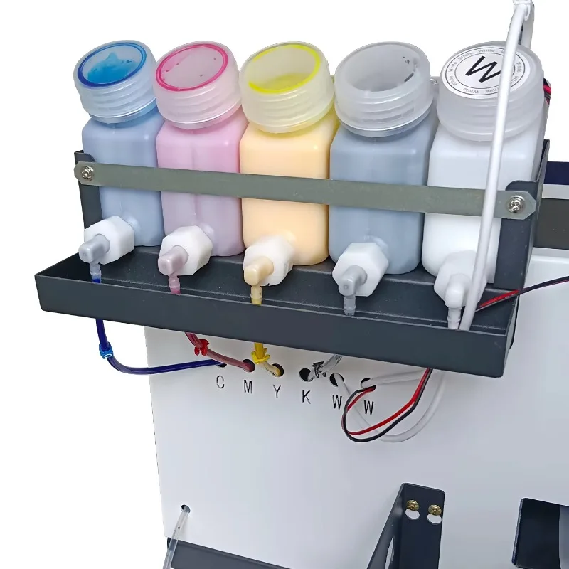 XP600 DTF Inkjet Printer A3+ with Curing Oven and Hot Press Machine for T-shirt Printing