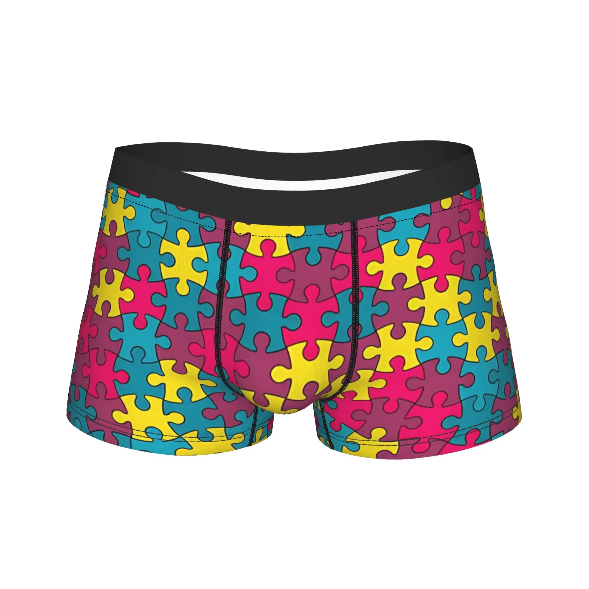 

Kids Puzzled Pattern Nursery Boxer Brief Underwear Trenky Men's Soft Trend Boxershorts Custom Plus Size Underpants