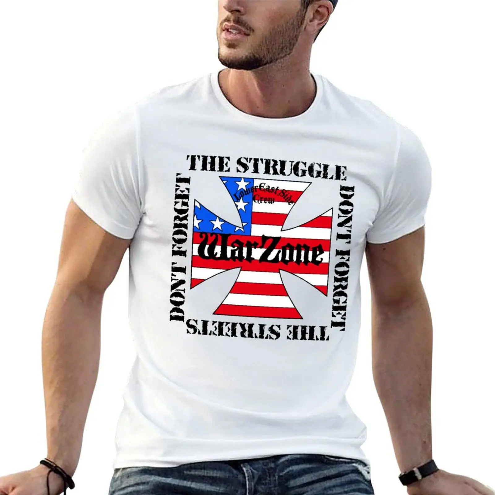 Warzone - Dont Forget the Struggle - Dont Forget the Streets - NYHC Premium T-Shirt Plus Size Quick Dry Sports Tee