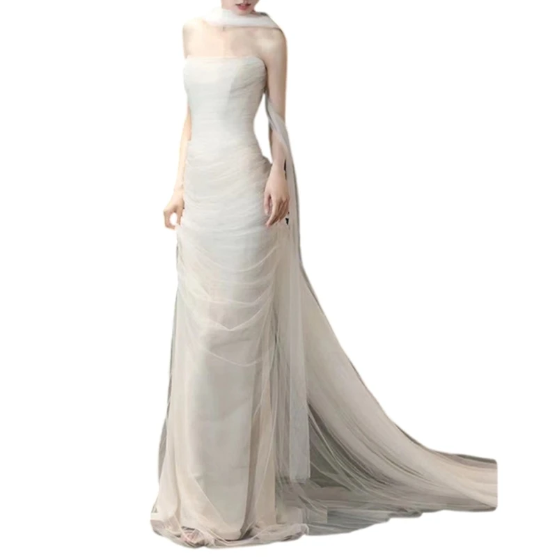 Luxurious Wedding Dresses Floor Length Sleeveless Bridal Gowns Ballroom Dresses Dropshipping