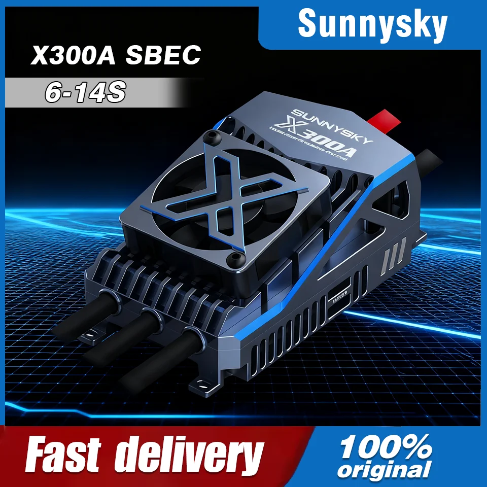 

SunnySky 300A Pro HV Brushless ESC 6-14S Lipo for 700-800 Class RC Helis 60CC 120CC Class Fixed-Wing 3D Airplane