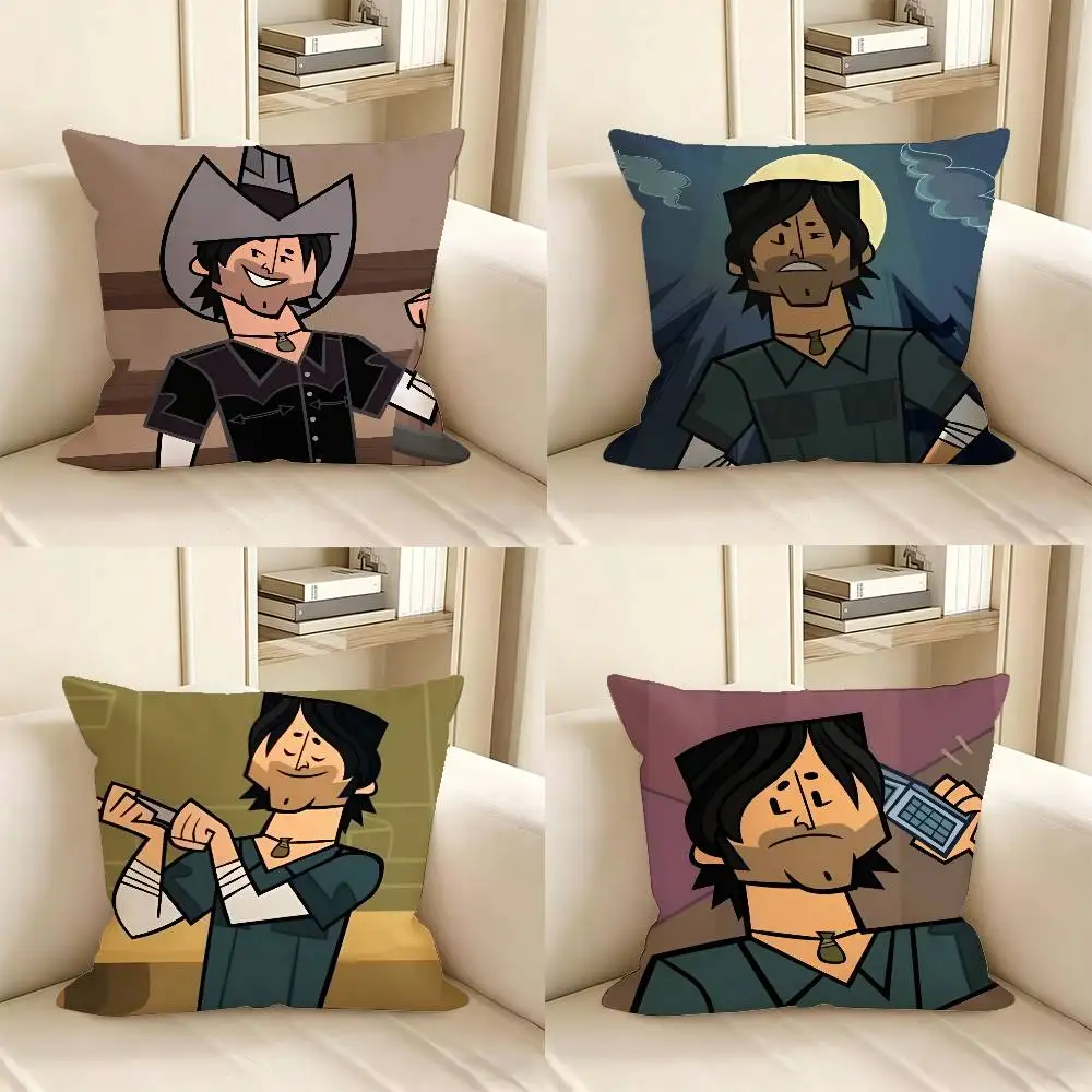 1pc Chris Total Drama Island Td Mclean Pillow Case Fashion Square Pillowcase Bedroom Sofa Room Ins Decoration Leisure