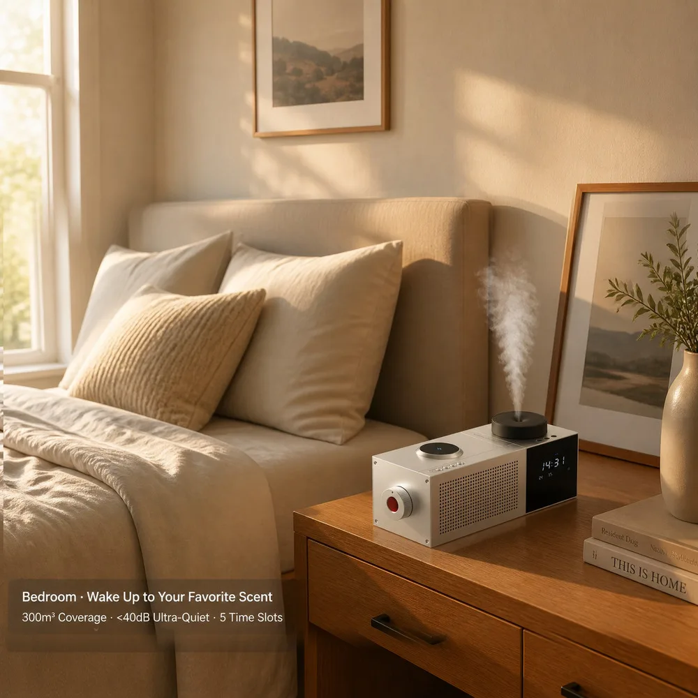 Aroma Diffuser App Control WiFi For Bedroom Wireless Plug-in Metal Two-Fluid OEM Custom Logo