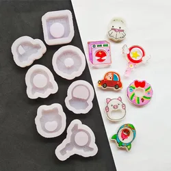 DIY Pig Car shaker mold silicone phone jewelry tool jewelry molds