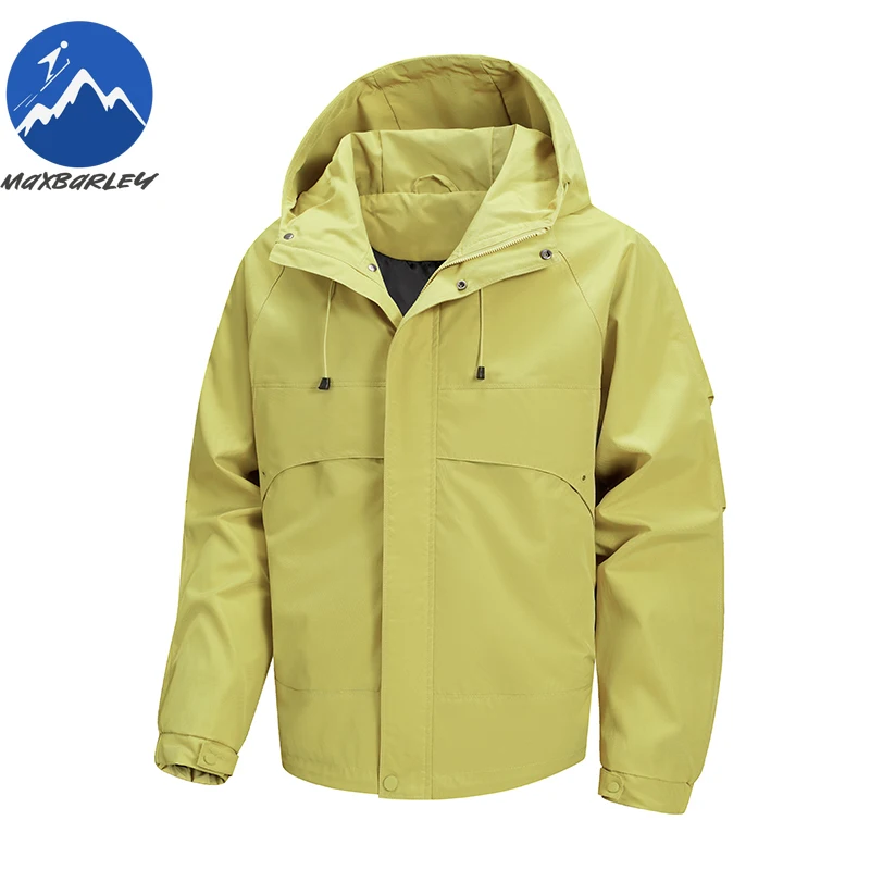 Maxbarley Yama Style Windbreaker Men 2025 Autumn Casual Waterproof Windproof Functional Jacket Moto Camping Fishing Hooded Coat