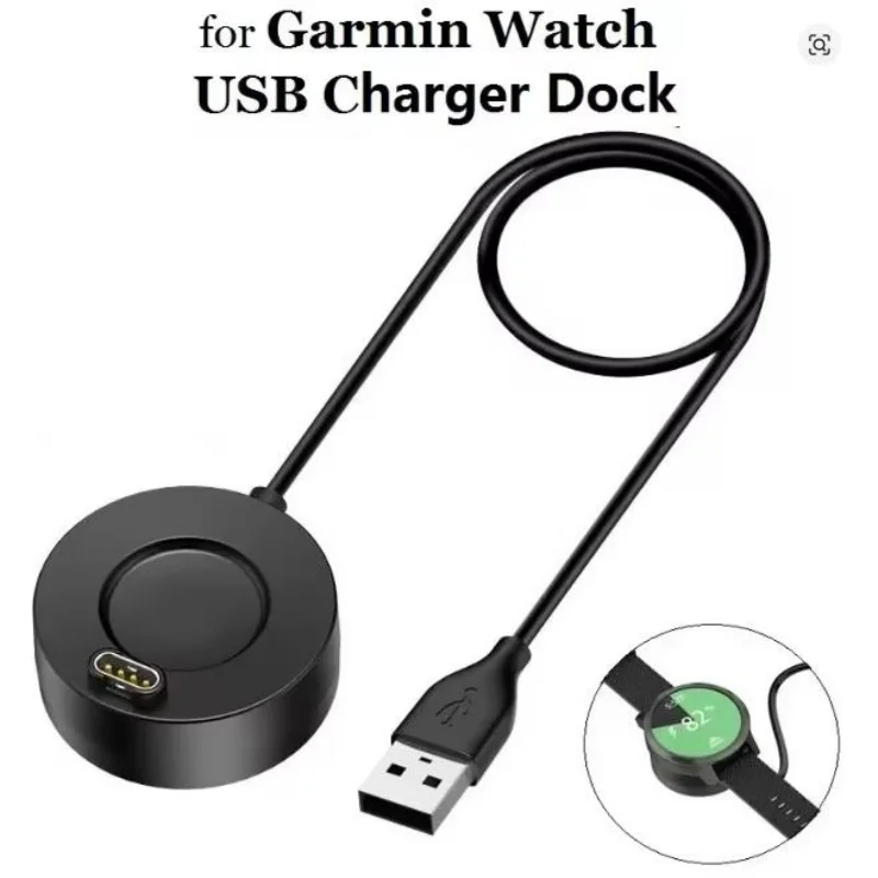 

1PCS Watch Fast Charger Dock for Garmin Vivoactive 3 4 4S/ Fenix 5 5S 5X 6 6S 6X / Venu 2 2S Sq USB Charging Cable Stand Station