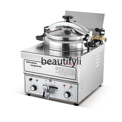 

Commercial Electric Desktop Pressure Timer Single Cylinder Electric Fryer Over Temperature Protection Electric Pressure Cooker