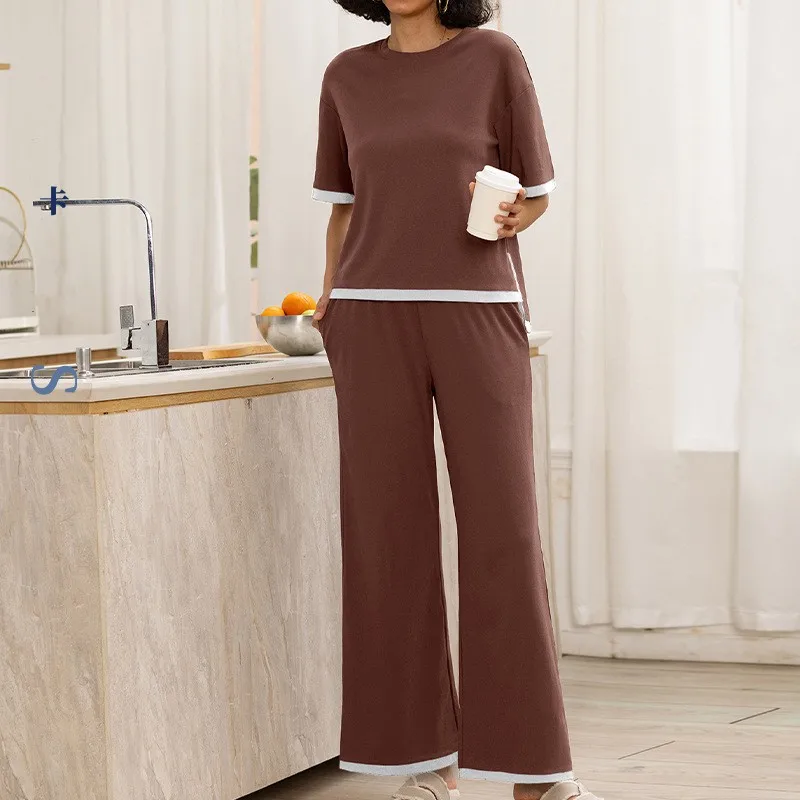 

Женский комплект пижамы из модала – легкая одежда для сна весна-лето, домашняя одежда больших размеров для дома и улицы