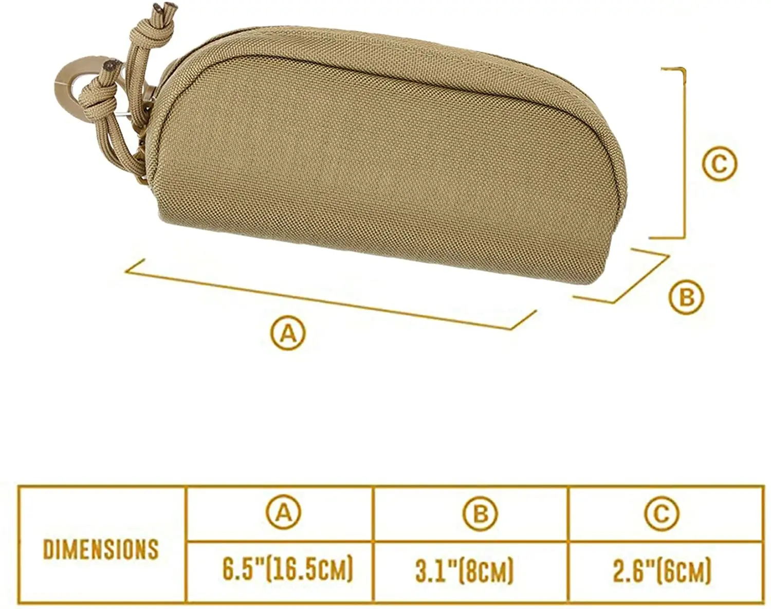 Estuche táctico MOLLE para gafas, caja protectora a prueba de golpes, estuches portátiles para gafas con Clip para cinturón