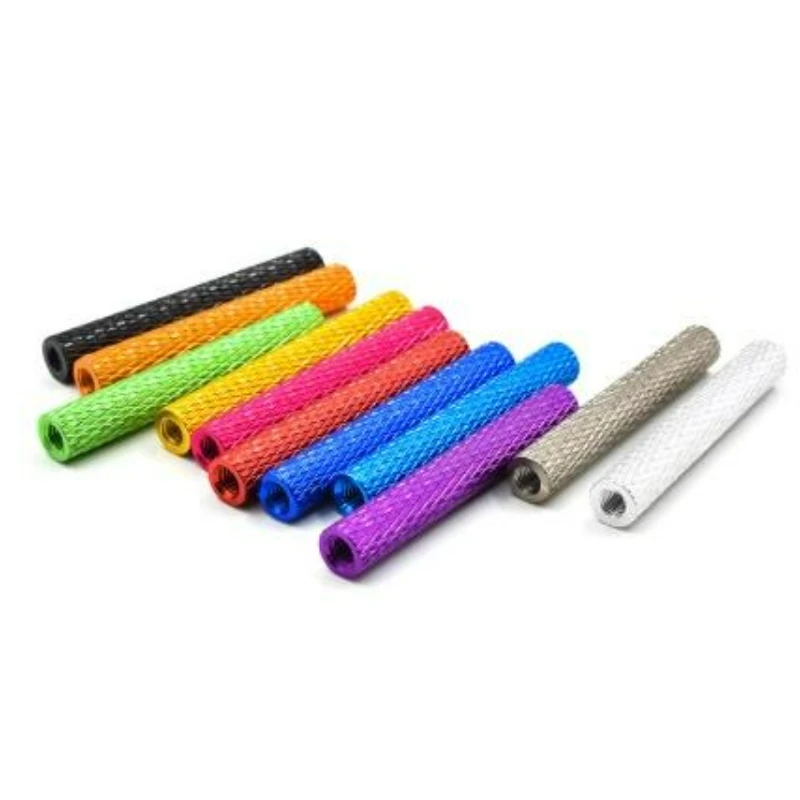 10pcs M2 Drone Aircraft Model Accessories Circular Mesh Aluminum Alloy Internal Tooth Support Column Standoffs Length 2mm-30mm