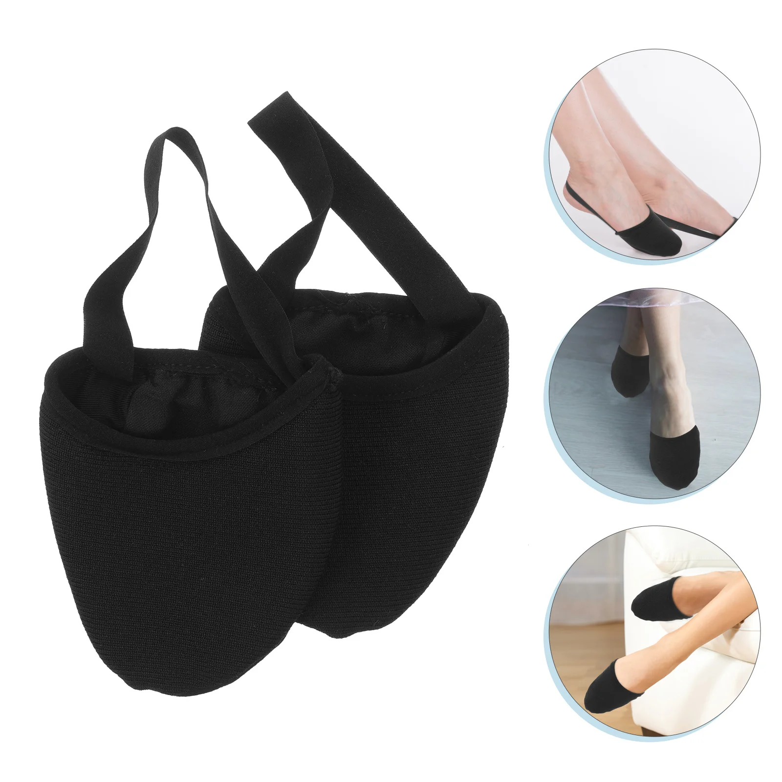 1 زوج الباليه الرقص الأمامية منصات تنفس مرنة واقيات أصابع القدم تصميم قوس علمي استخدام طويل الأمد للممارسة