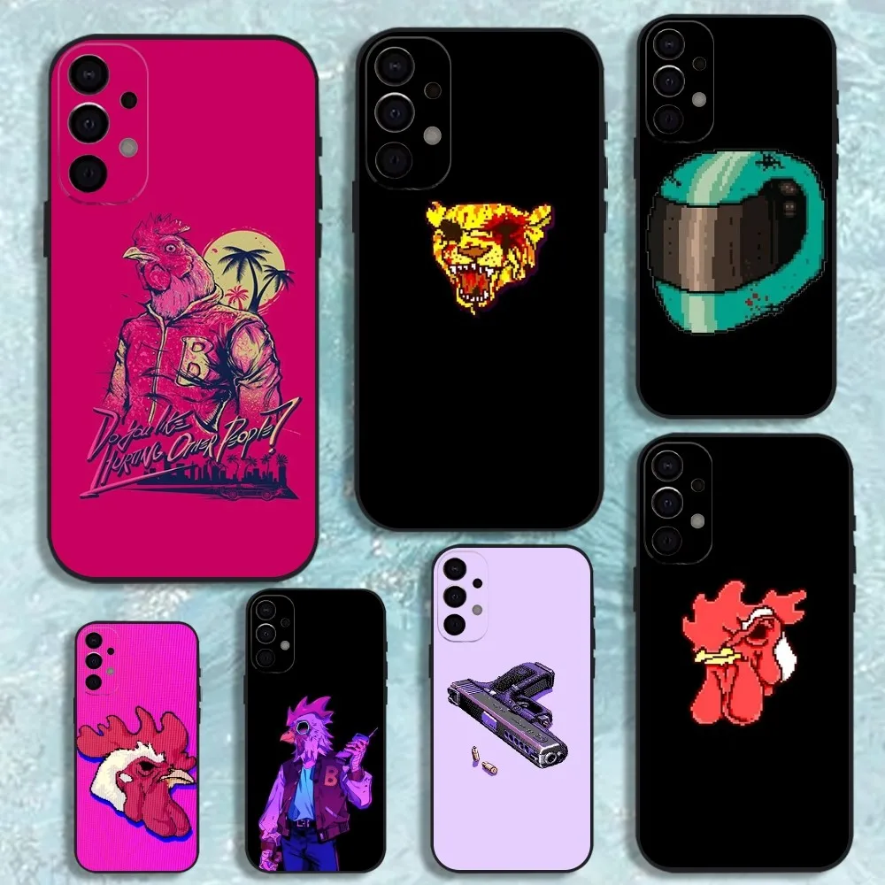 

Game Hotline Miami Phone Case For Samsung S25,S24,S21,S22,S23,S30,Ultra,S20,Plus,Fe,Lite,Note,10,9,5G Black Cover