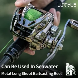 LINNHUE Fishing Reel CD-2000 Metal Baitcasting Reel Max Drag 6KG For Carp Seawater Reel Fishing Accessories Carretilha De Pesca