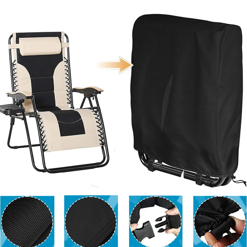 1/2pcs Outdoor Folding Chair Dust Cover Folding Cover Recliner Cover，Courtyard Chair Folding Bed Recliner Protective Cover，Furni
