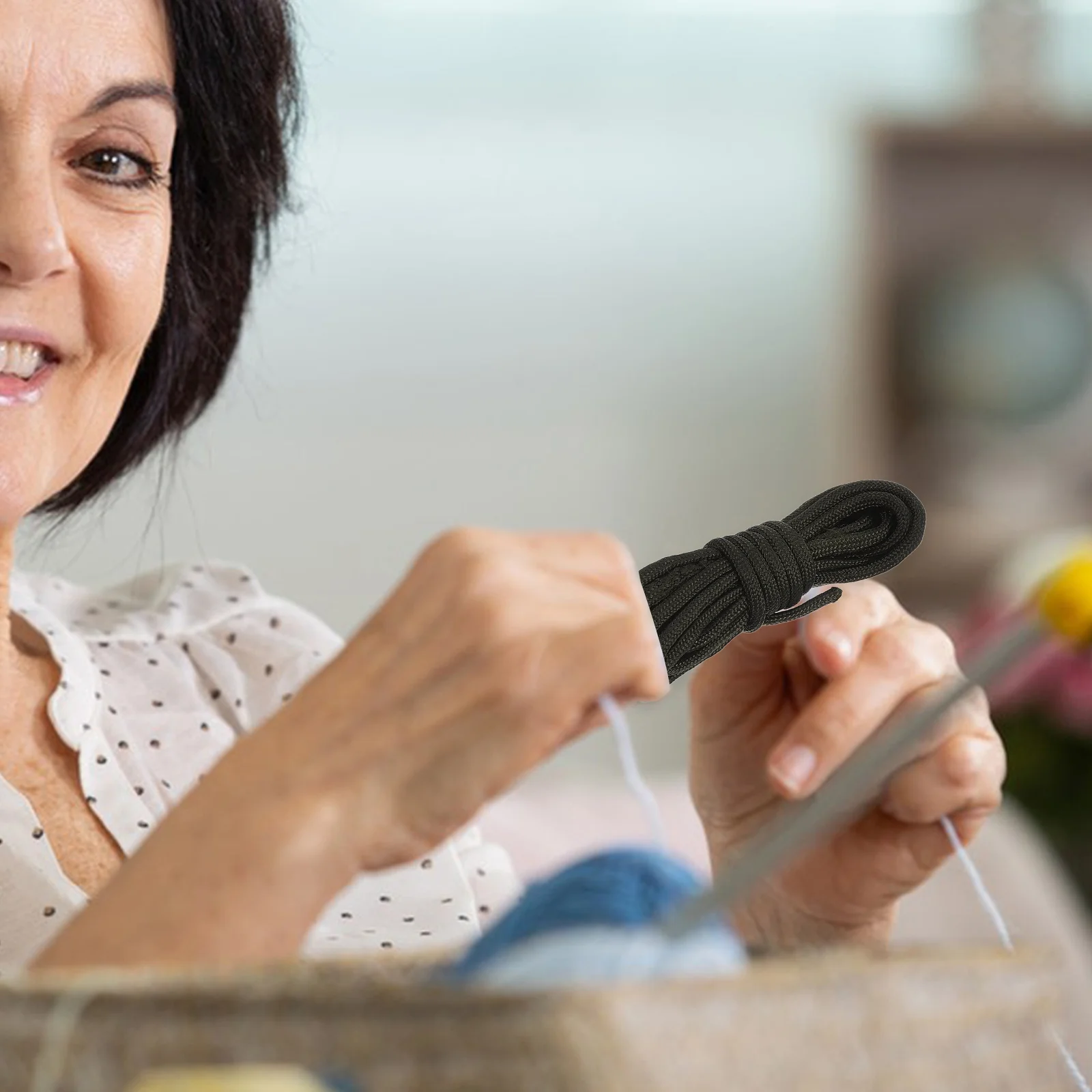 

1Set Lanyards Bracelet Maker 23x5cm U Shaped Telescopic Weaving Platform Adjustable Distance DIY Bracelet Craft Kit 3 Rolls Cord