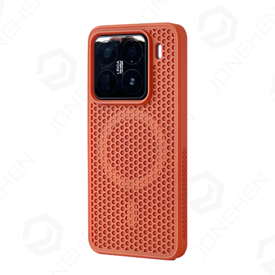 JONEHEN Für Magsafe Honeycomb Mesh Magnetische Fall Für Xiaomi Mi 13 14 15 17 Pro Max Redmi K60 K70 K80 einfarbig Silikon Stoßstange Abdeckung 3