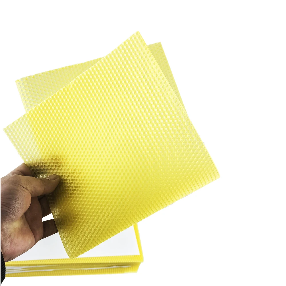 30 Pc Bee Nest Foundation Beekeeping Supplies 41.5x19.5x0.3cm Golden Bee Bee Nest Material 90% Wax Beeswax Sheet
