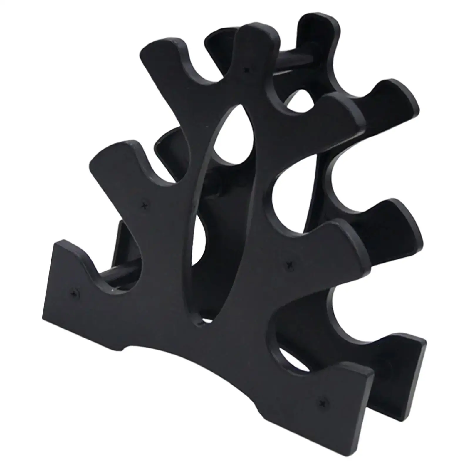 Home Gym Dumbbell Holder Three Layer Organizer Stable Stand for Fitness Weight Sorting