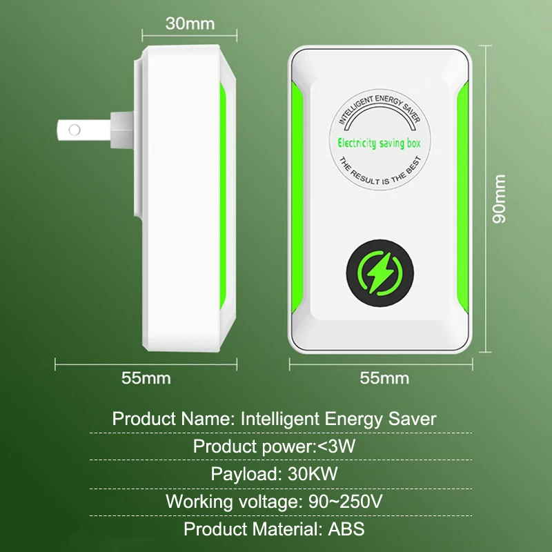 

Для снижения стоимости офиса и дома, портативный блок энергосбережения, электрический энергосберегающий умный энергосберегающий адаптер для розетки США/ЕС