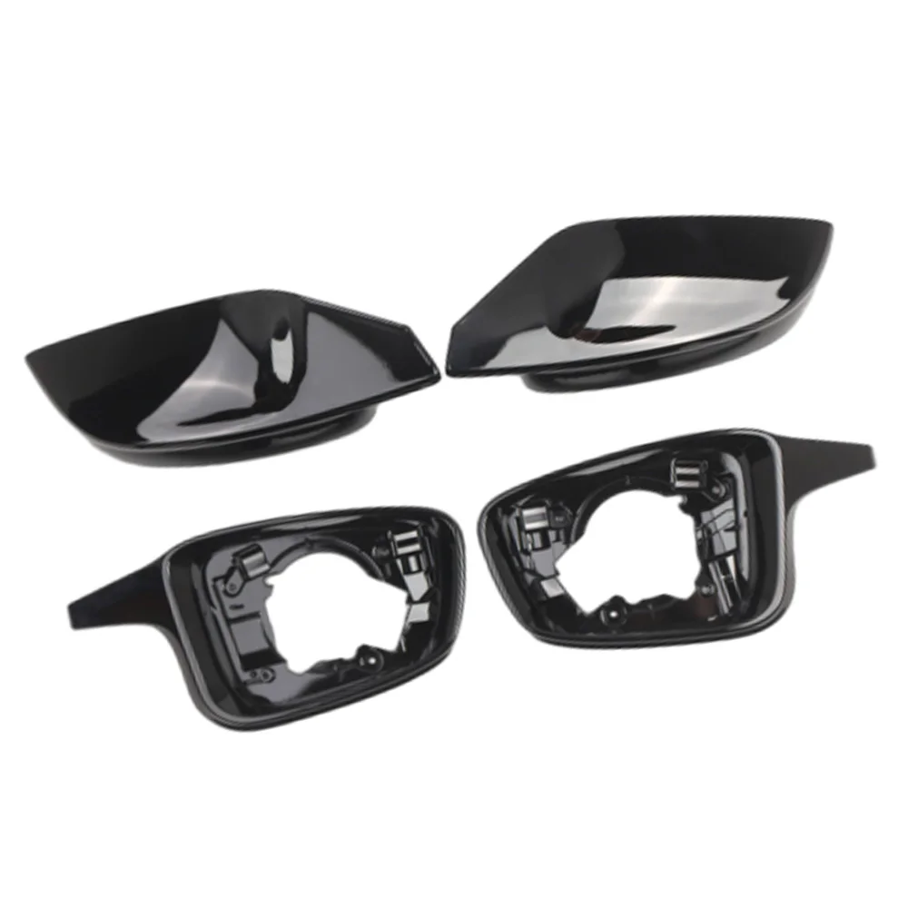 

For BMW M3 G87 M3 G80 G81 G82 G83 M4 G87 2021-2024 4pcs Glossy Black Rear View Side Mirror Cover Caps Shell Case