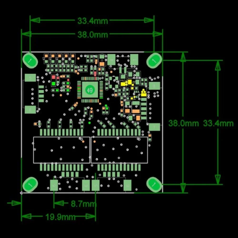 Placa de interruptor ethernet industrial, 4 10/100m, porta 802.3af/at, fonte de alimentação, 100m, interruptor de separação pd, buck 12vtemperature-40 a 75 ℃