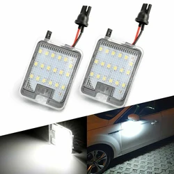 Car Pathway Lights LED Puddle Lamps Under Rear View Side Mirror For Mondeo MK4 Focus Kuga Dopo Escape C-Max