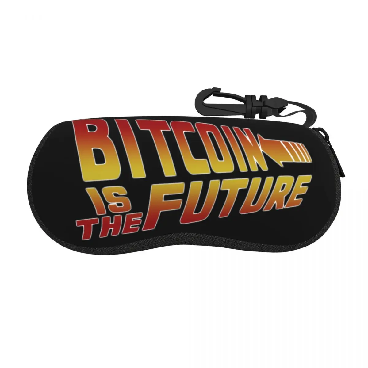 Custom Bitcoin Is The Future Glasses Case Cool BTC Cryptocurrency Coins Shell Eyeglasses Case Sunglasses Box