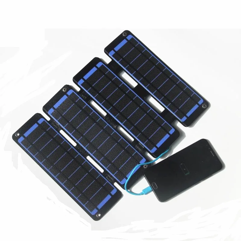 

BUHESHUI 14W ETFE Foldable Solar Panel Charger Portable Solar Cell Charger for Mobile Phone Power Bank Super Slim Waterproof