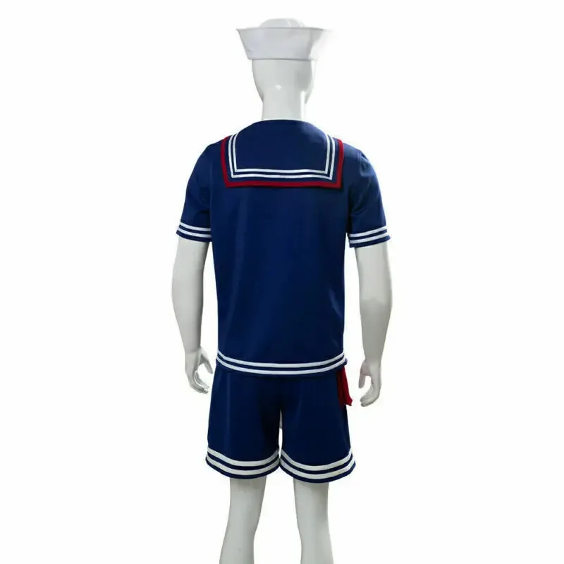 أزياء تنكرية للرجال الموسم 3 ستيف هارينجتون سكوبس أهوي للبالغين والأطفال أزياء البحرية التأثيرية للهالوين