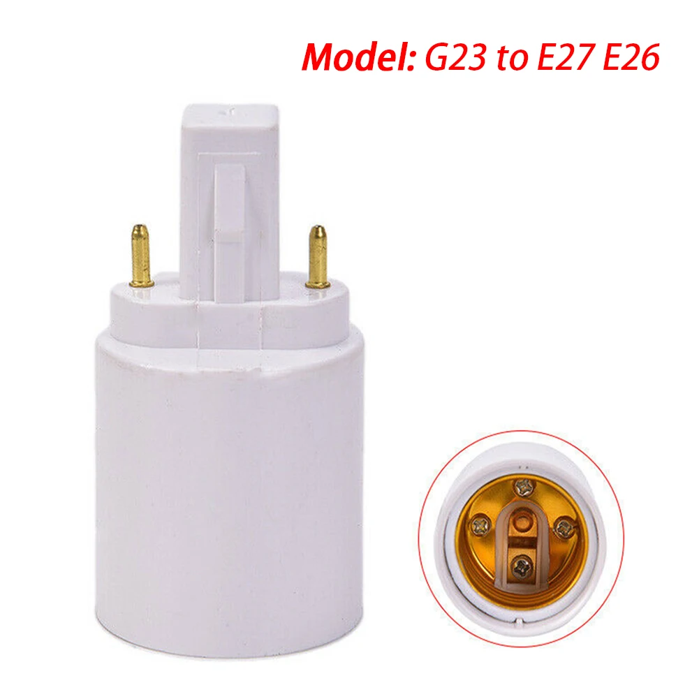 G23 To E27 E26 Lamp Bulb Adapter Indoor Holder Fireproof Office Halogen Light PBT Durable Fitting Base Bedroom Socket Converter