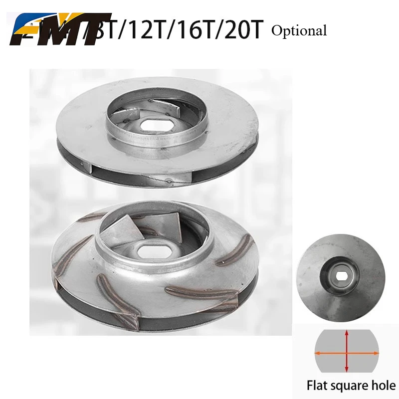 Rotor para bomba vertical multietapas CDL CDLF, peças para bomba de reforço de alta pressão para tubulação, rotor de furo quadrado plano 2T-20T