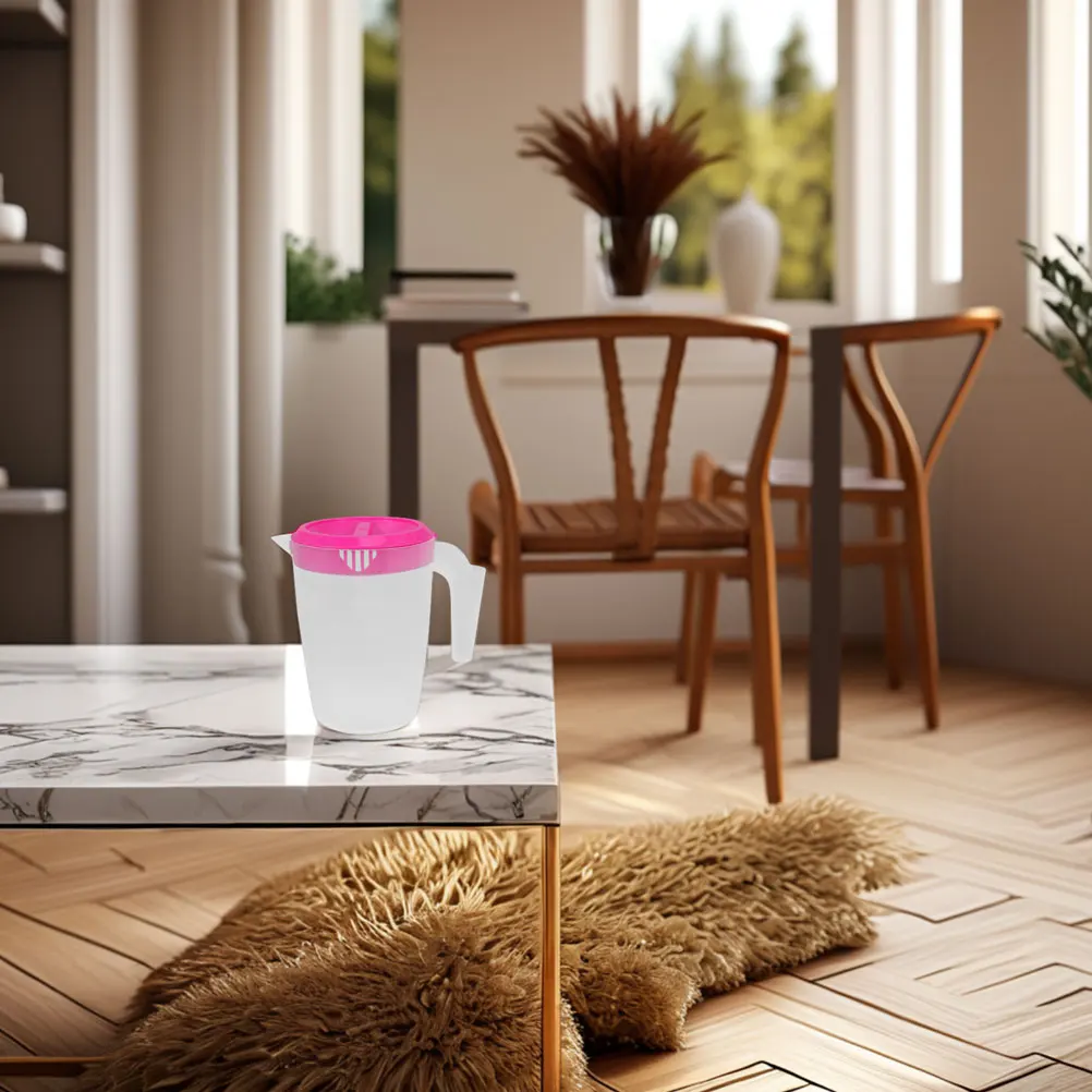 

2pcs Plastic Cold Water Pitcher Gallon Jug Beverage Container Leakproof Lid High Capacity Drink Pitcher for Juice Tea Beer