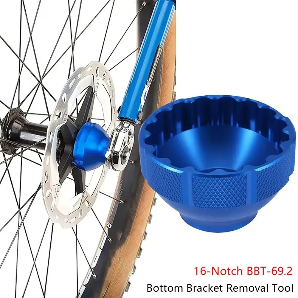 

1Pcs 44mm Bottom Bracket Removal Tool BBT-69.2 Aluminum Alloy Bottom Bracket Tool 16-Notch 16 Grooves Bike Repair Tool