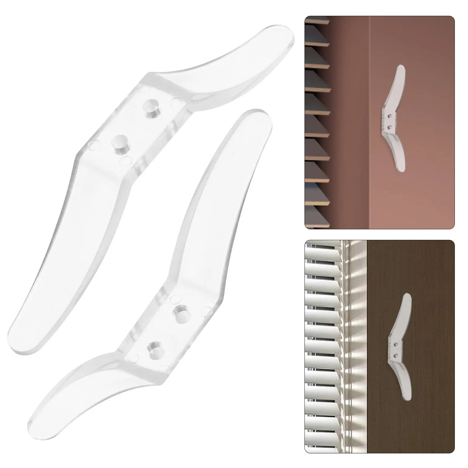 4Pcs Roller Blind Positioning Hooks Safe Lightweight Wear-Resistant Cord Cleats for Vertical Roller Blinds Home Office No-Drill