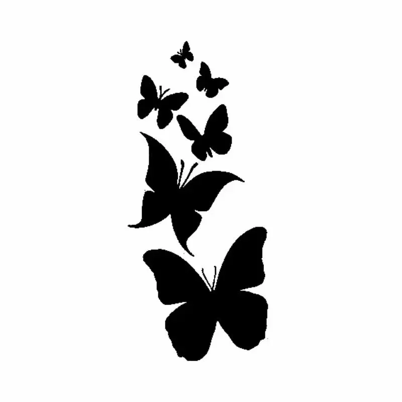 Car Stickers Funny Decal Vinyl Butterfly Hibiscus Flower Custom Stickers Auto Accessories Decals