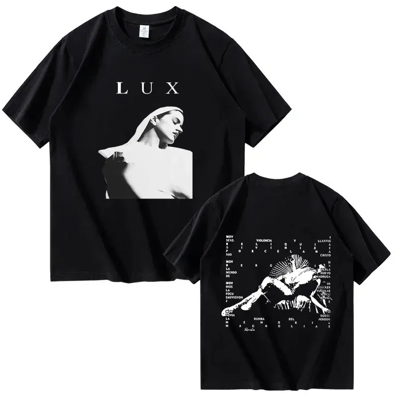 

Ros Senin LUX Футболка с логотипом Rosalia Berghain Новый альбом Лидер продаж футболки для мужчин и женщин модные уютные топы с короткими рукавами летняя готическая одежда