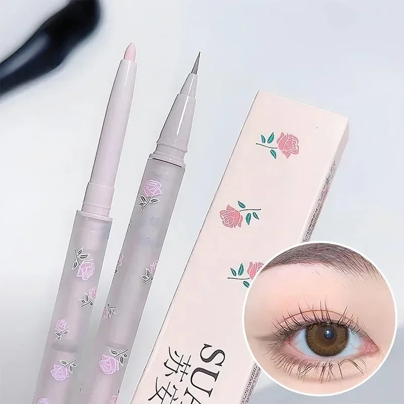 Eyeliner liquide fin, stylo nacré, stylo en ver à soie, crayon gel, éclaircissant, contour des contours, paupière inférieure, maquillage naturel des yeux, 256