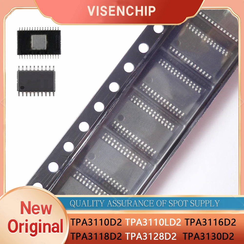 2pieces TPA3110LD2 TPA3110D2 TPA3110 HTSSOP-28 TPA3116D2 TPA3116 TPA3128D2 TPA3128 TPA3130D2 TPA3130 TPA3118D2 TPA3118 HTSSOP-32