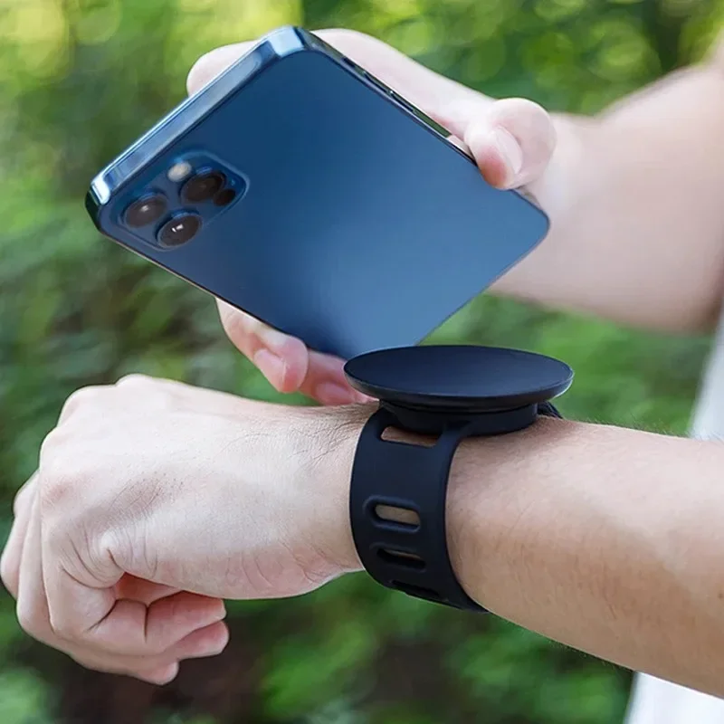 Multifunctional Baby Stroller Phone Magnetic Holder Watch Strap Phone Holder for Wrist Stroller Accessories Phone Mount for Bike
