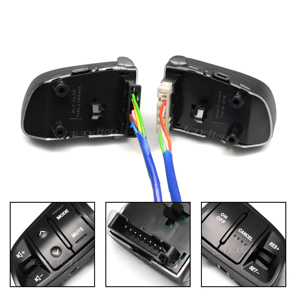 For Kia Sportage 2011 2012 2013 2014 2016 Multifunction Steering Wheel Cruise Control Button Bluetooth Audio Phone Volume Switch