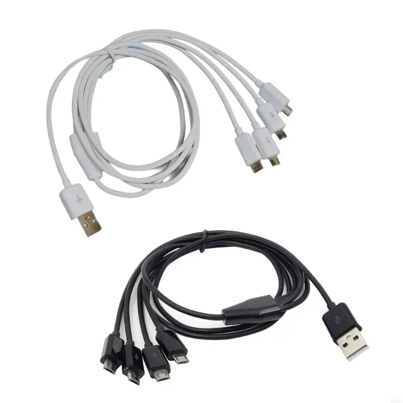 B46A Flexibility Micro USB Splitter Cable,USB Male to Micro USB Male Multi Micro USB Cord Only for Charging