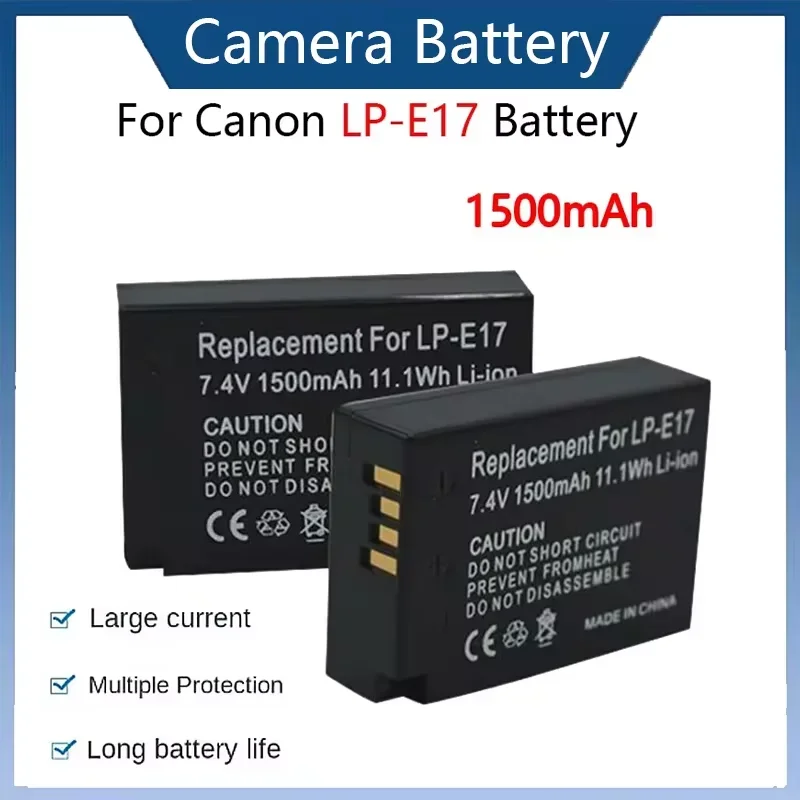 Noya raye LP-E17 Camera Battery+ LP E17 NEW LED Dual USB Charger for Canon EOS R8 RP 200D 250D M3 M5 M6 750D 760D T6s 800D T8i