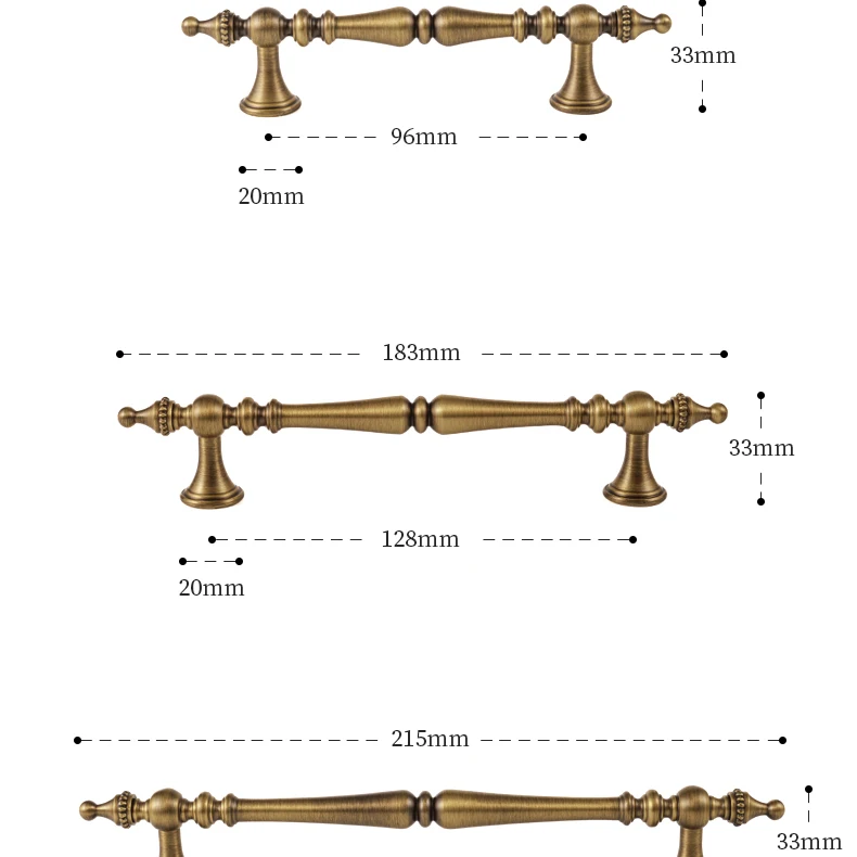 Antique brass crown cabinet handle product image 18