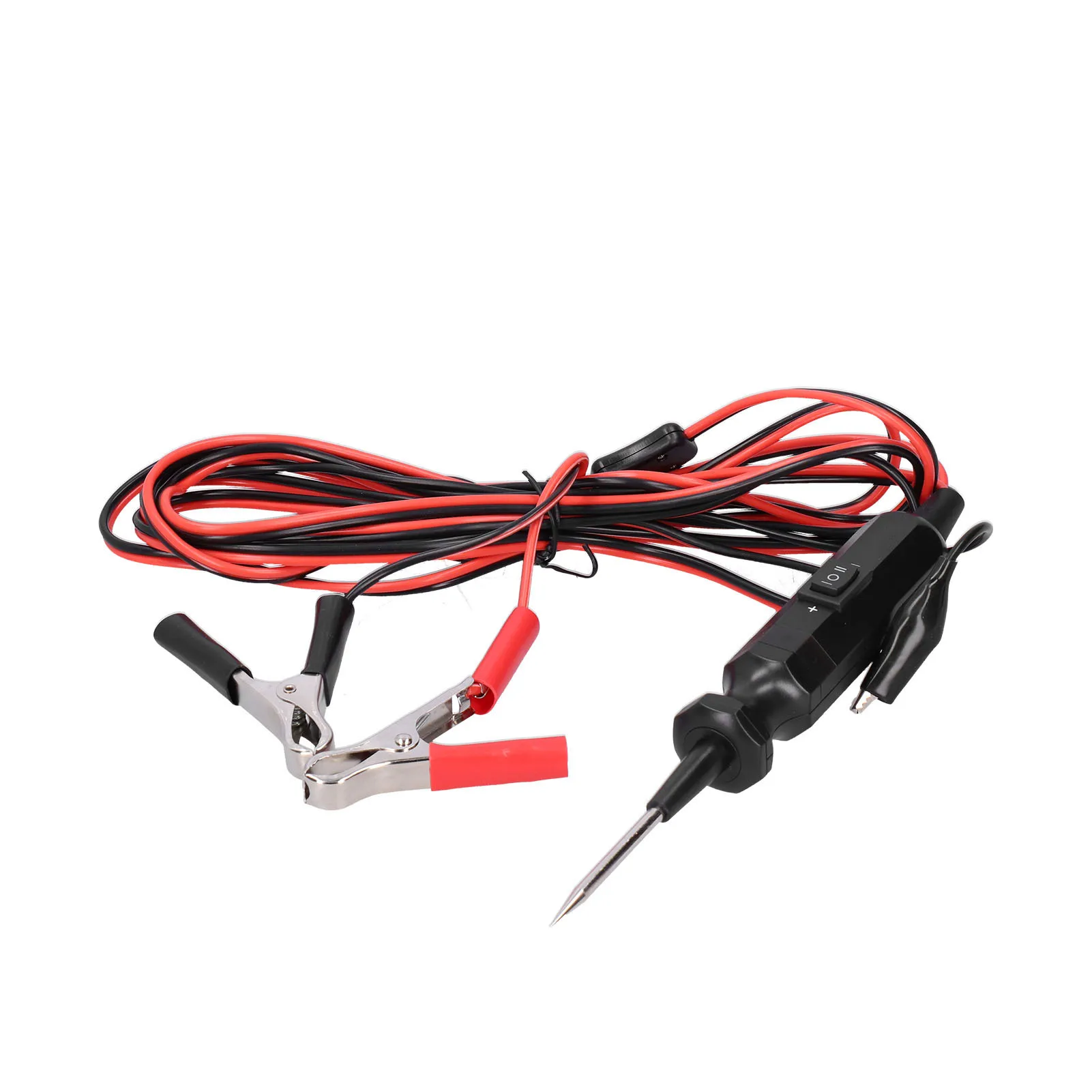 DY18 Automotive Circuit Tester 12 24V DC 10A Overload Protection 4m Cable Red Green Light Polarity Indicator Tool