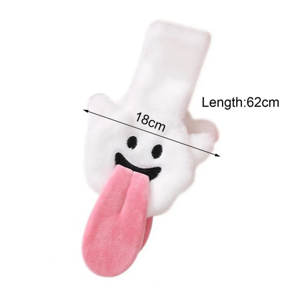 Soft Cartoon Ghost Plush Earmuffs Thickened Warm Funny Ear Protection Ear Covers Foldable Couple Halloween Gifts Outdoor