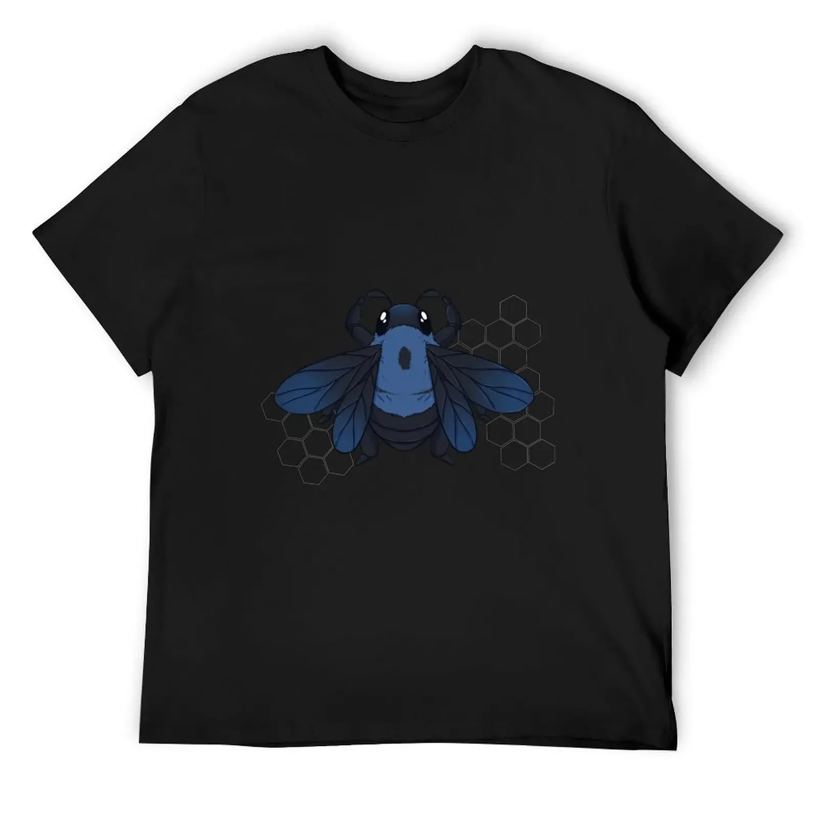 

Blue carpenter bee with white honey cubes T-Shirt plus sizes plus size clothes shirts graphic tee mens graphic t-shirts anime