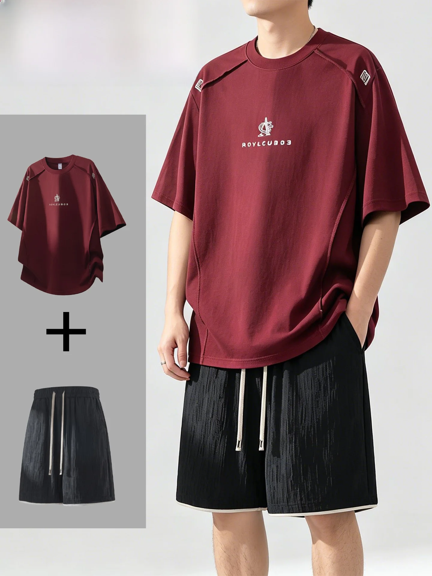 ensemble-de-vetements-de-sport-decontractes-pour-hommes-style-estival-marque-panda-t-shirt-a-manches-courtes-en-fibre-de-polyester-adapte-aux-adolescents