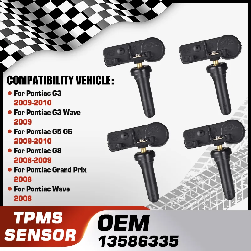 

Tire Pressure Sensor For Pontiac G3 Pontiac G3 Wave Pontiac G5 Pontiac G6 Pontiac G8 Pontiac Grand Prix Pontiac Wave 13586335