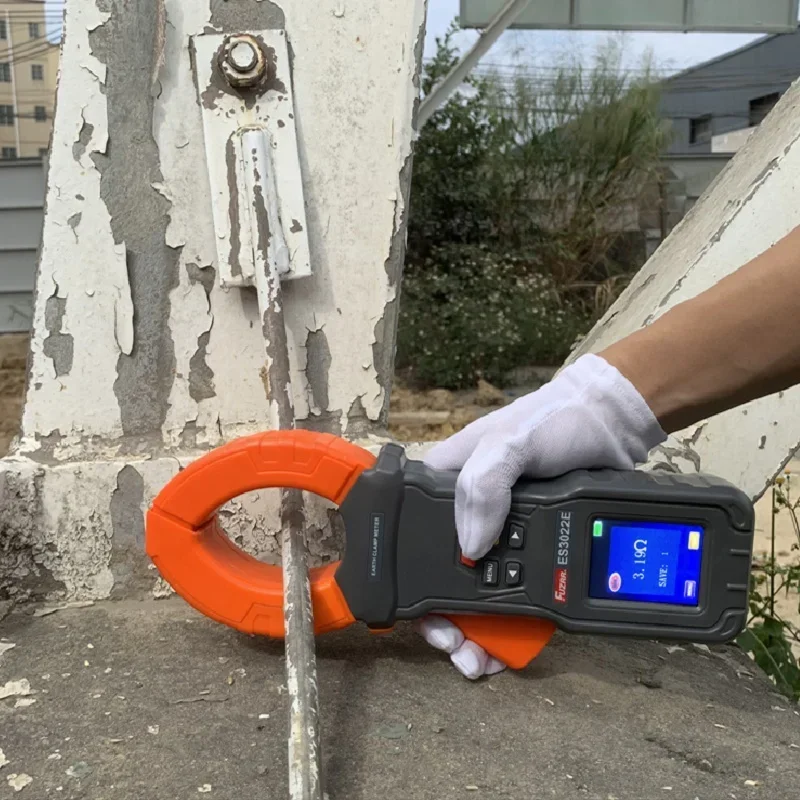 ES3022 ES3022E ES3022F Lusweerstandstester Enkele klem Aardimpedantiemeter Lekkage Stroom Spanningsdetector 0-30KΩ